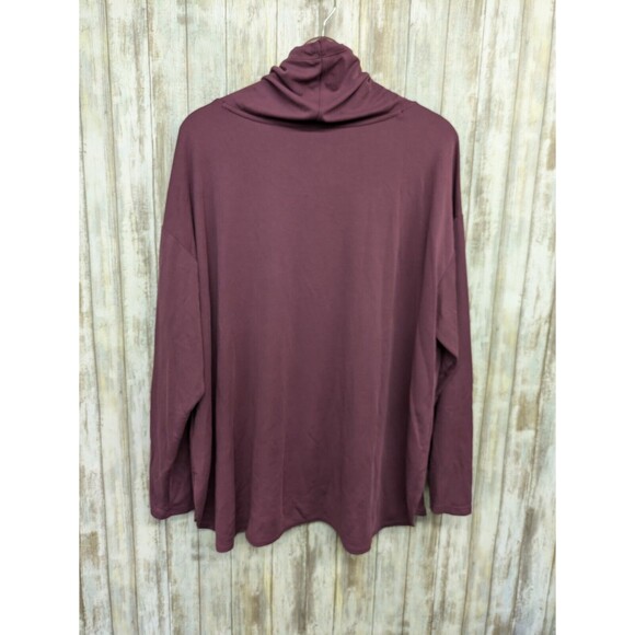 Calvin Klein Women's Performance Cowl Neck Sweatshirt Purple Pink Athleisure 2X - Picture 7 of 12